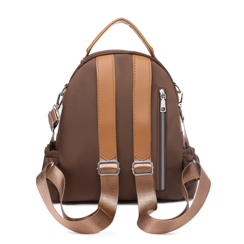 Womens Oxford Cloth Backpack Casual Tote Style Shoulder Bag