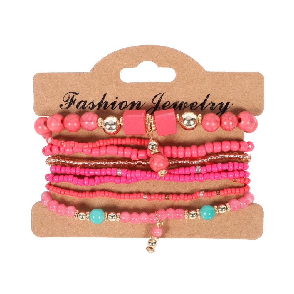 Bohemian Handmade Beaded Bracelet Set for Women and Men