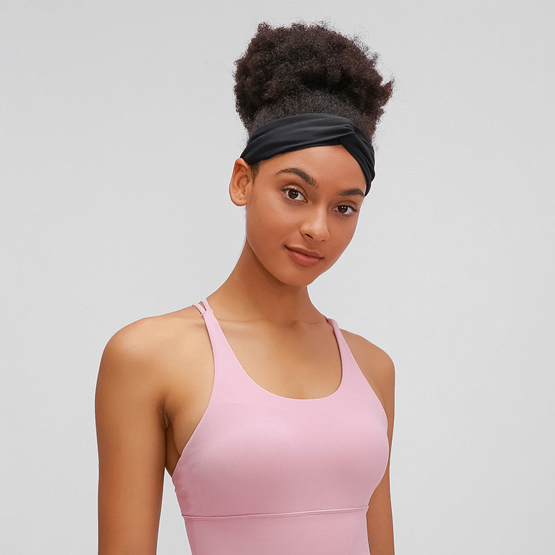 Women’s Yoga Headband – Non-Slip Twist Knot Hair Band for Workout & Fitness