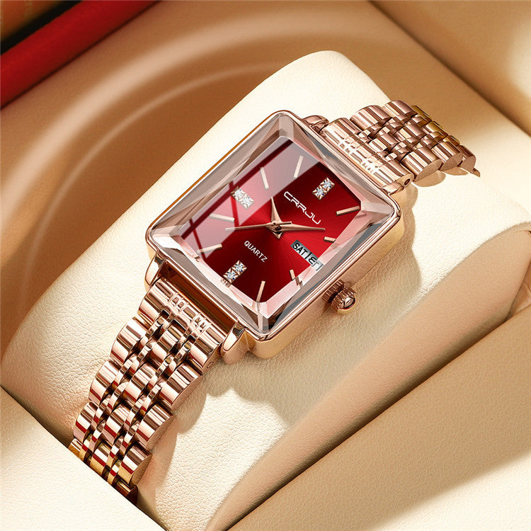 Slim Stainless Steel Belt Women's Waterproof Fashion Watch