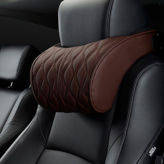 Car Headrest and Neck Pillow with Backrest, Universal Car Lumbar Support Set