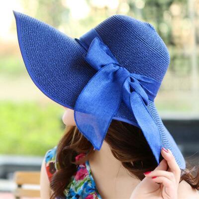 Women's Wide Brim Beach Hat – Sun Protection Summer Hat