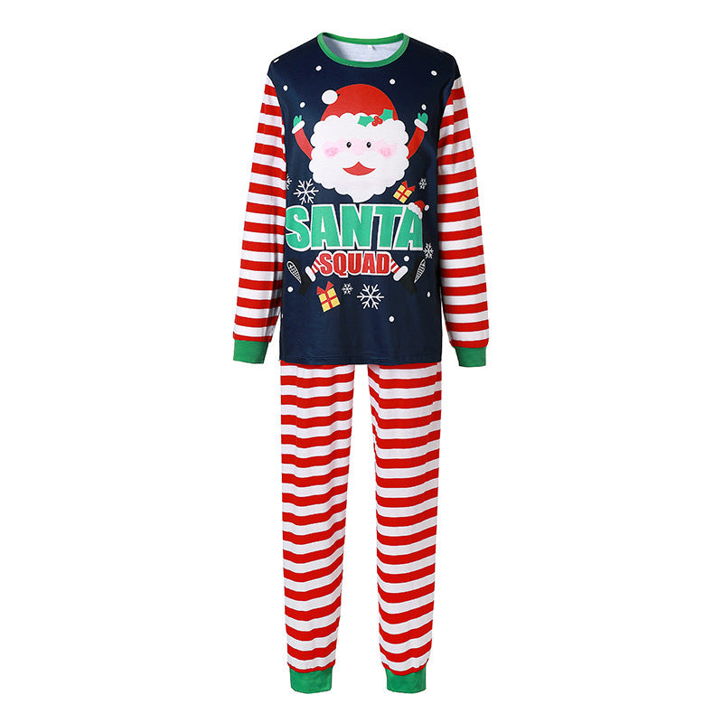 Santa Printed Home Wear Pajamas Parent-child Wear