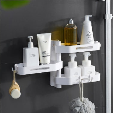 Rotating Wall Mounted Plastic Kitchen Box Punch-Free