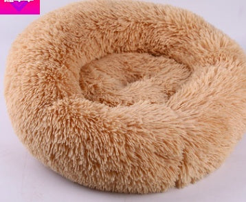 Soft Long-Hair Plush Pet Nest Bed in Multiple Sizes and Colors