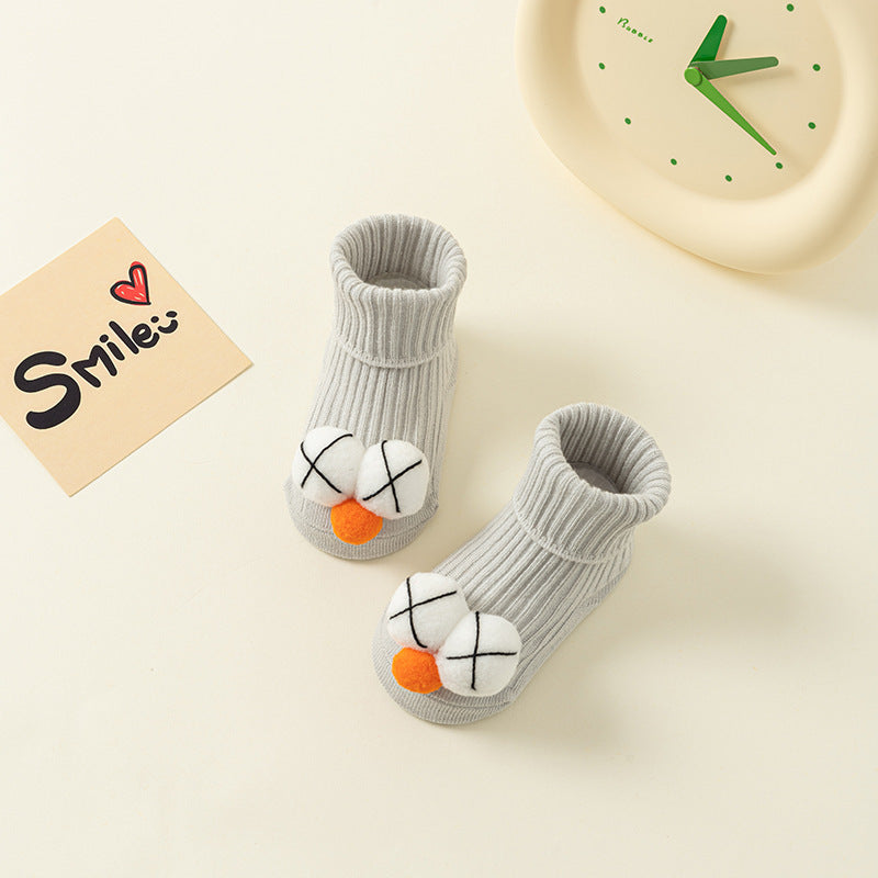 Spring And Autumn Non-slip Not Feel Tight With Feet Cartoon Room Socks