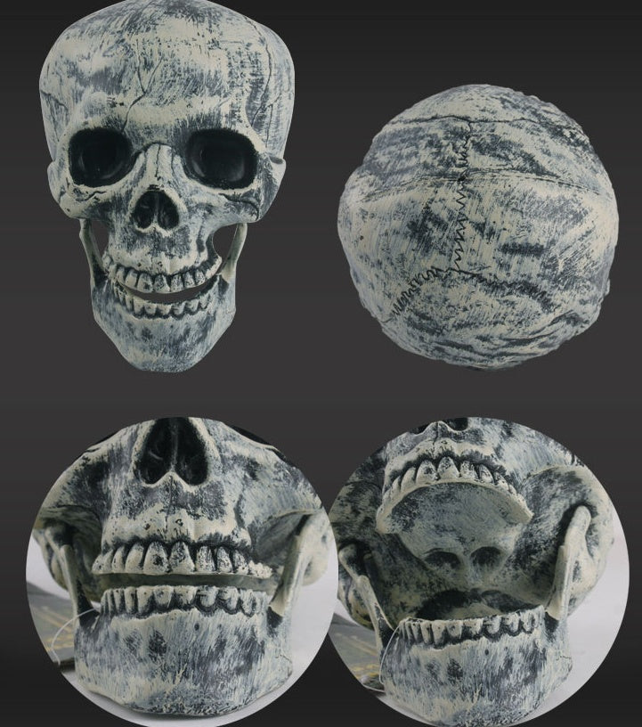 Halloween Skull Claw Props – Funny Horror Simulation Ornaments for Haunted House and Garden Decorations