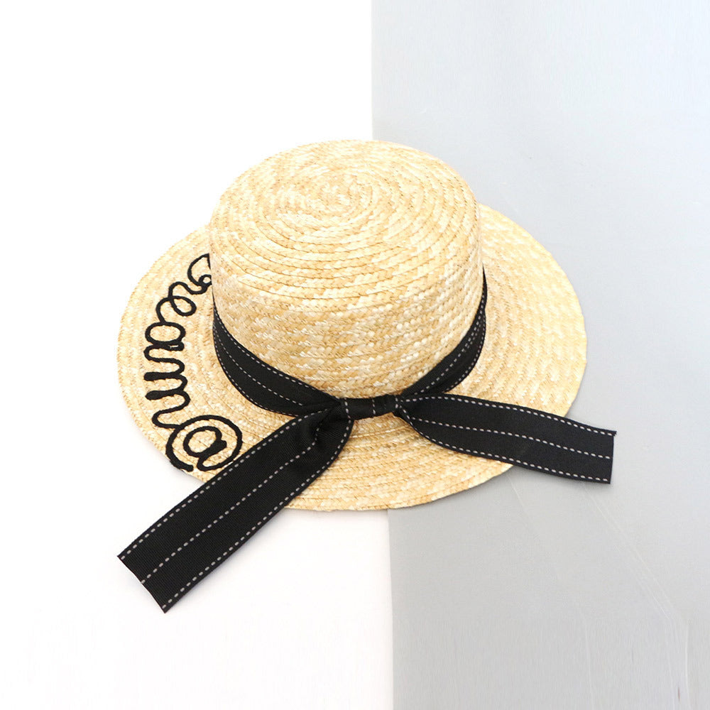 Wild Style Natural Straw Sun Hat with Bow