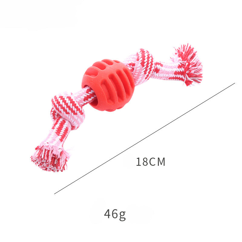 Durable Blue Soft Rope Dog Chew Toy for Teeth Cleaning and Oral Health