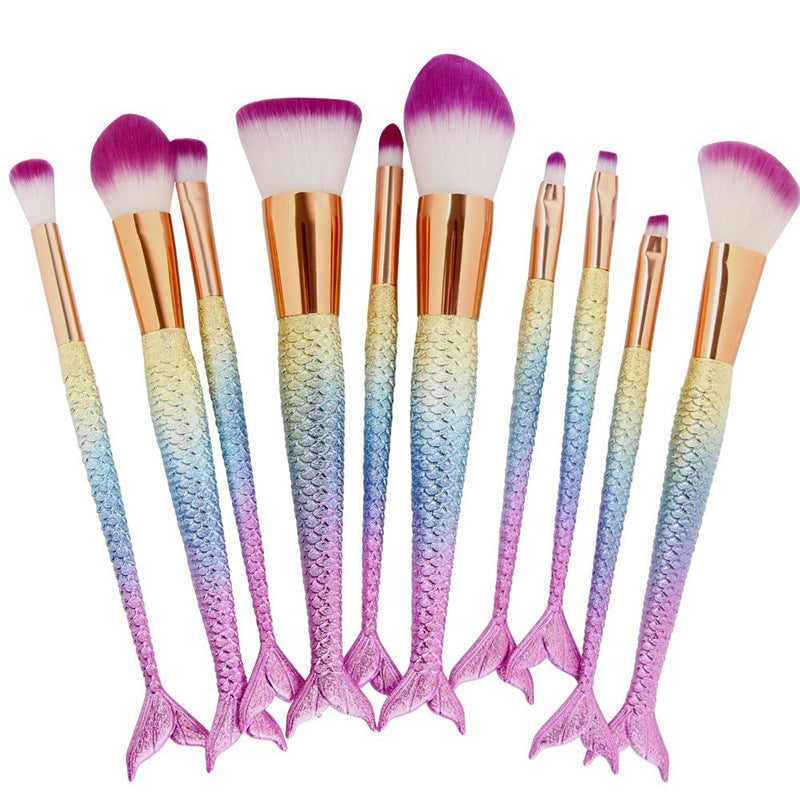 Fishtail Makeup Brush – Unique Cosmetic Foundation & Blending Brush