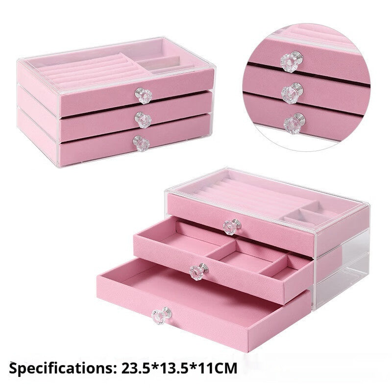 Fashion Large Capacity Multilayer Jewelry Storage Box