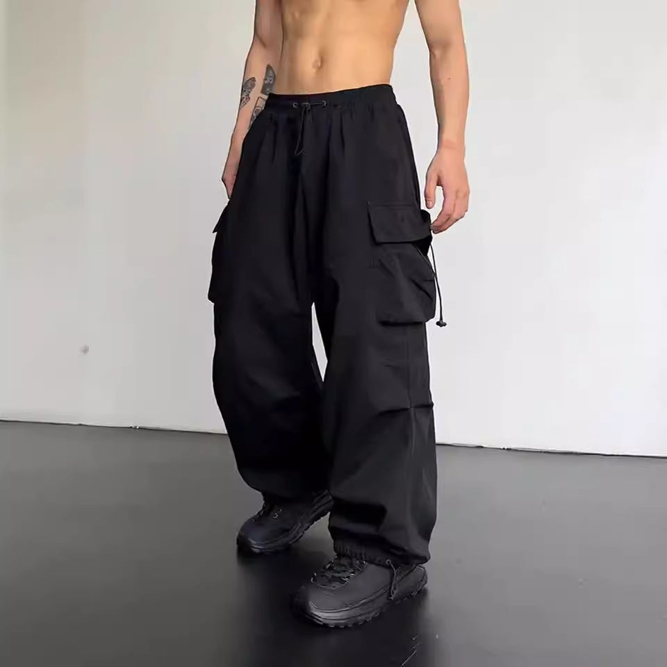 Men’s Fashion Loose Straight All-Match Casual Trousers