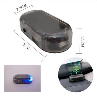 Solar Anti-Theft Warning Light – Simulation LED Flashing Car Security Lamp