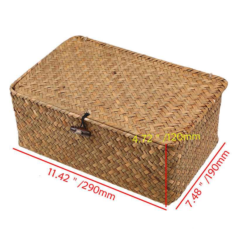 Sea Grass Storage Basket Set 3 Sizes For Books And Toys