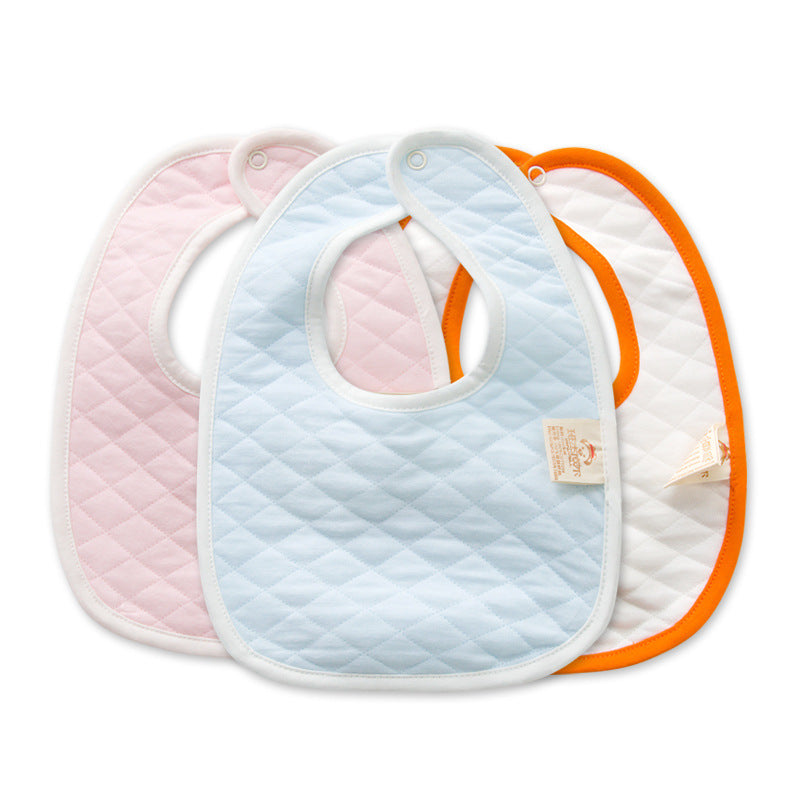 Double-Layer Cotton Baby Bib – Thickened & Soft for Newborn Feeding