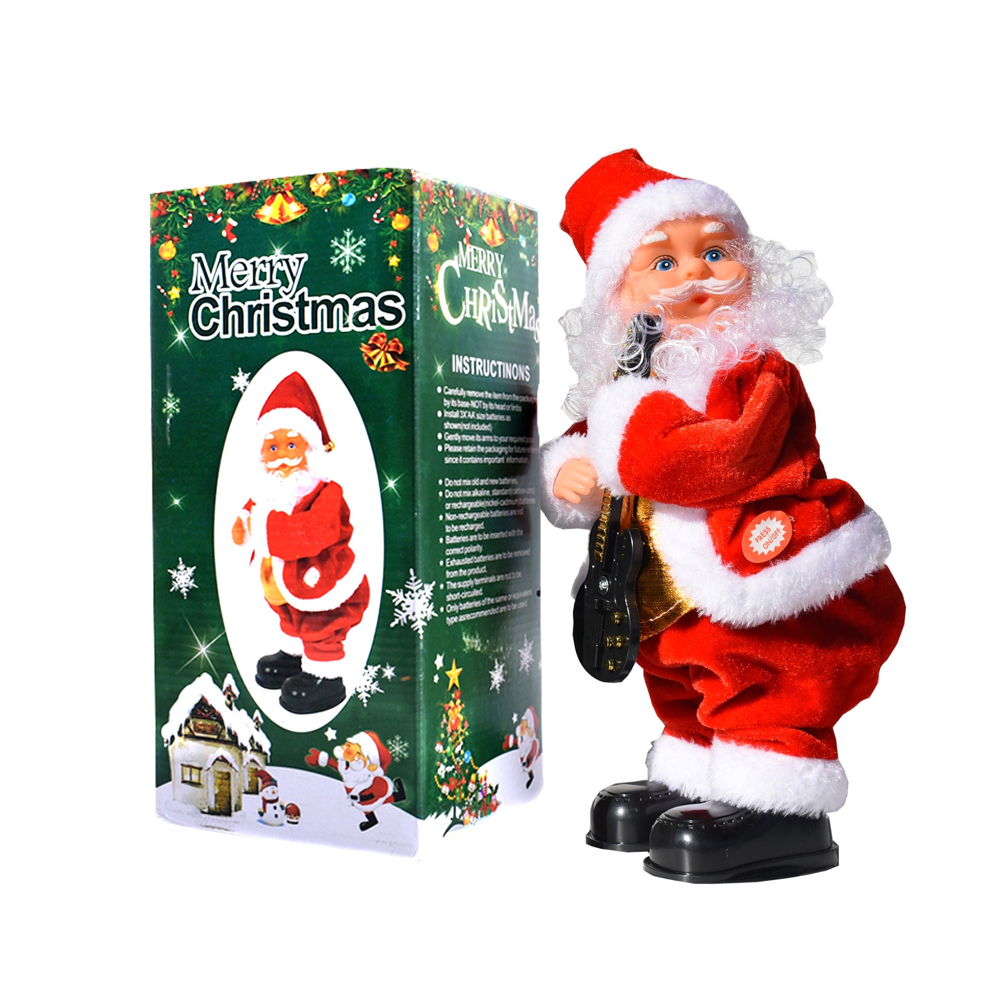Electric Dancing Santa Claus Music Christmas Ornament