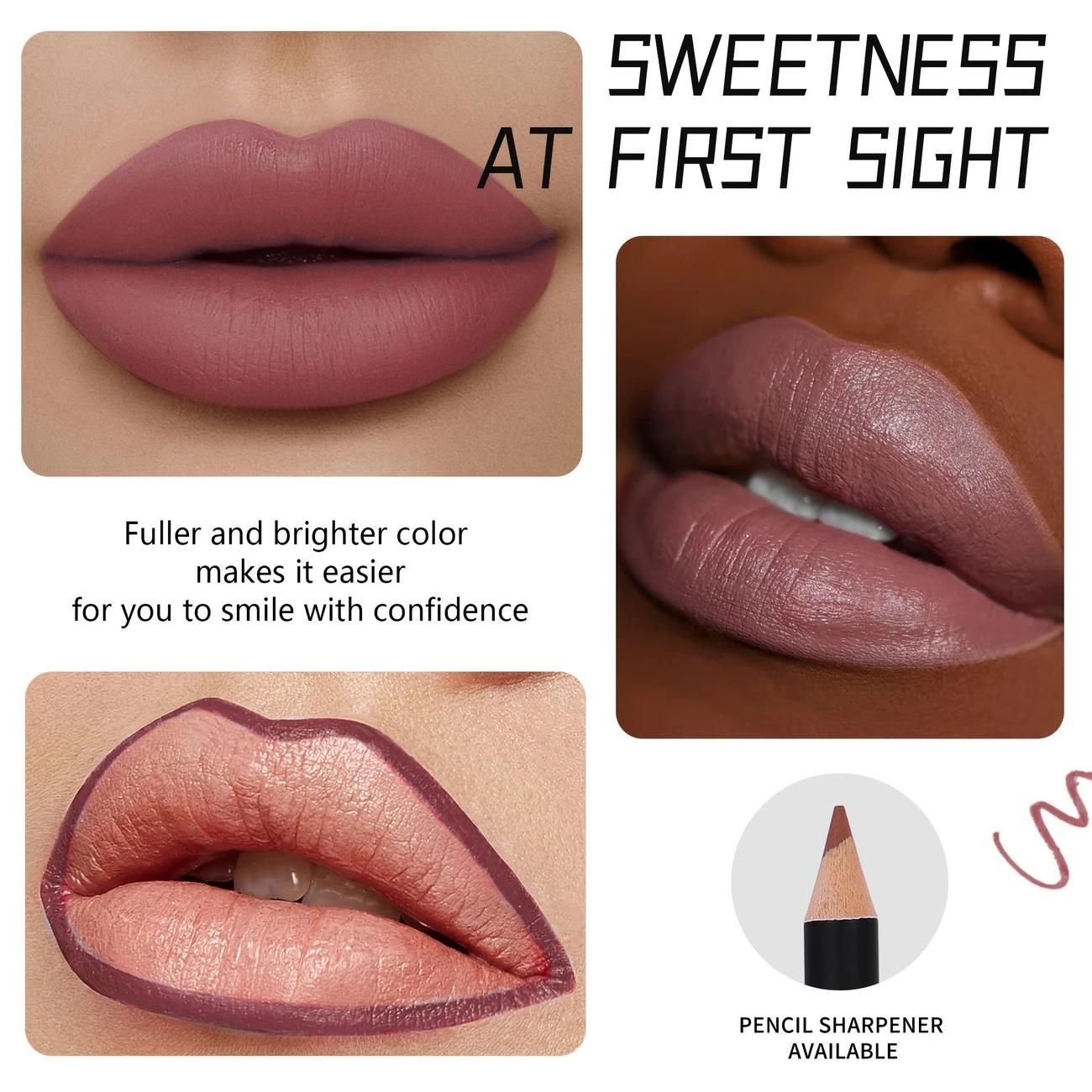 Private Label 12 Colors Smooth Waterproof Long-lasting Vegan Cruelty-free Non-stick Easy To Color Lip Liner Makeup