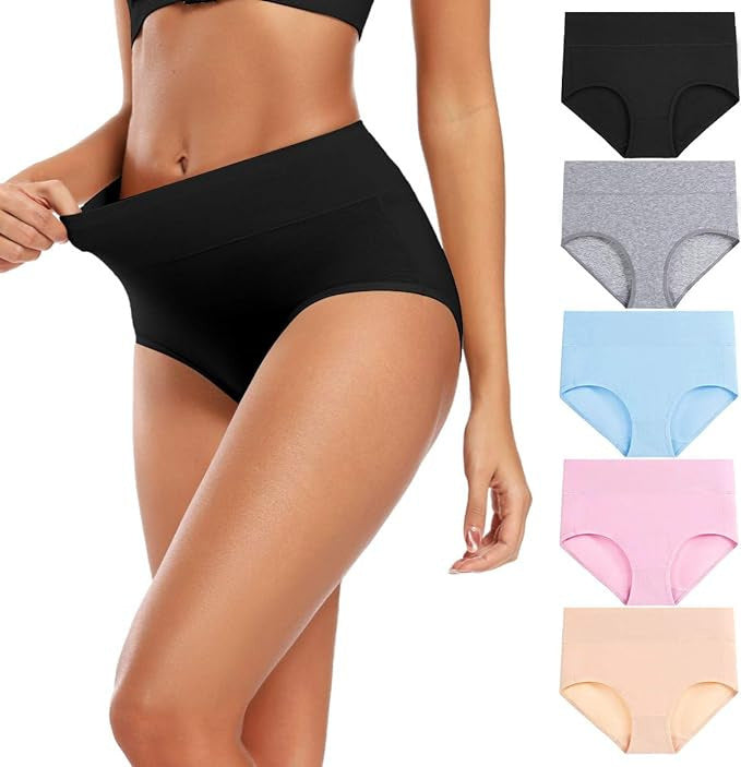 Women’s High-Waist Shaping Underwear – Control Briefs (Plus Size)