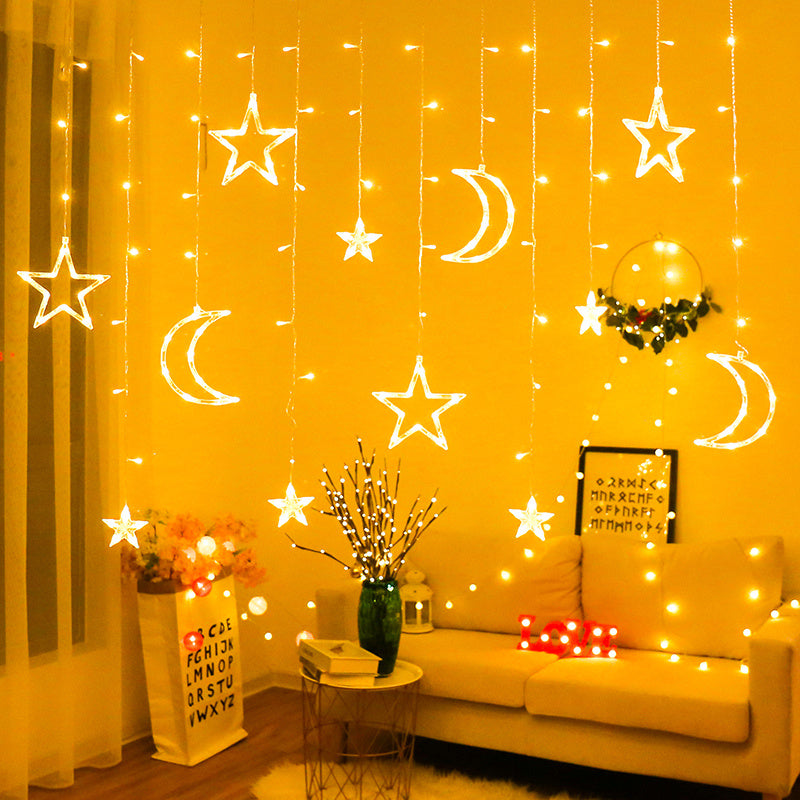 LED String Lights Starry Curtain Flashing Decorative Lighting