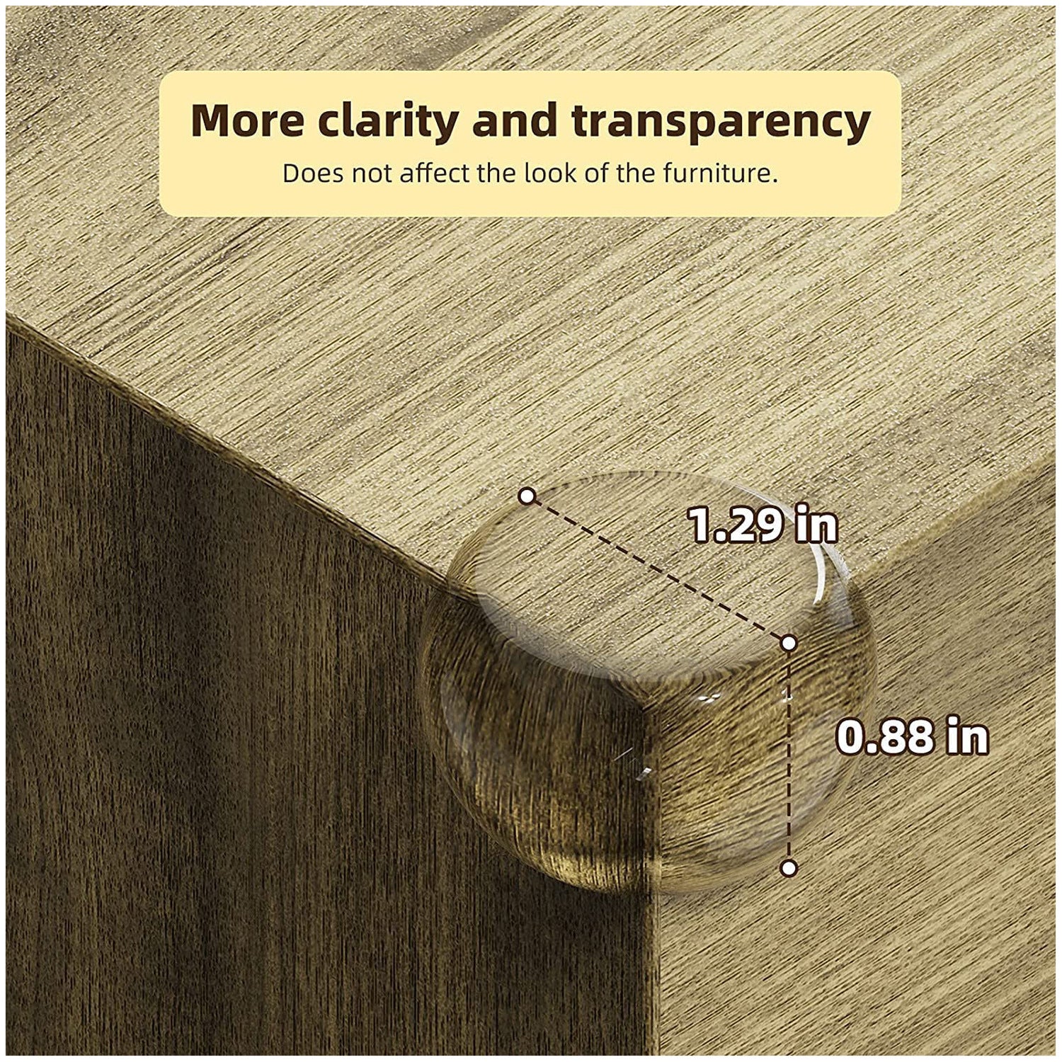 Transparent Table Corner Anti-collision Silicone Protective Sleeve For Corner Windows
