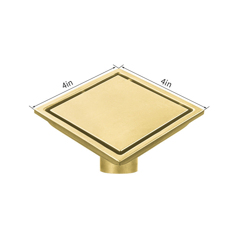304 Stainless Steel Invisible Floor Drain – Bathroom Deodorizing American-Style Floor Drain