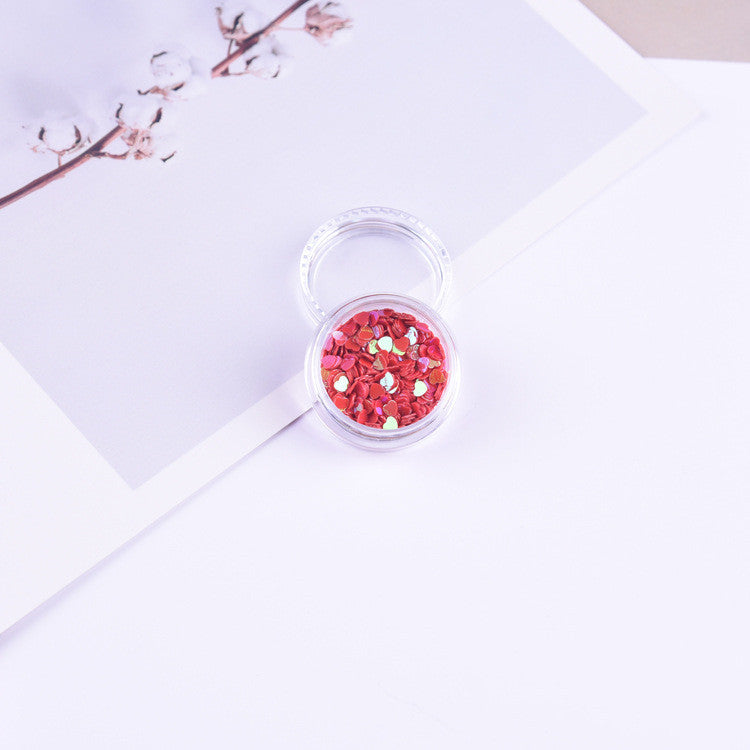 3mm Heart Laser Sequin Decorative Patch