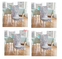 4pc European flower grey