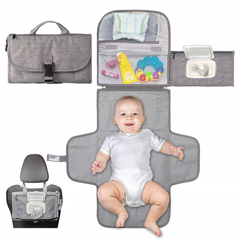 ComfyChange™ Portable Baby Diaper Pad – Waterproof & Foldable (64×54 cm)