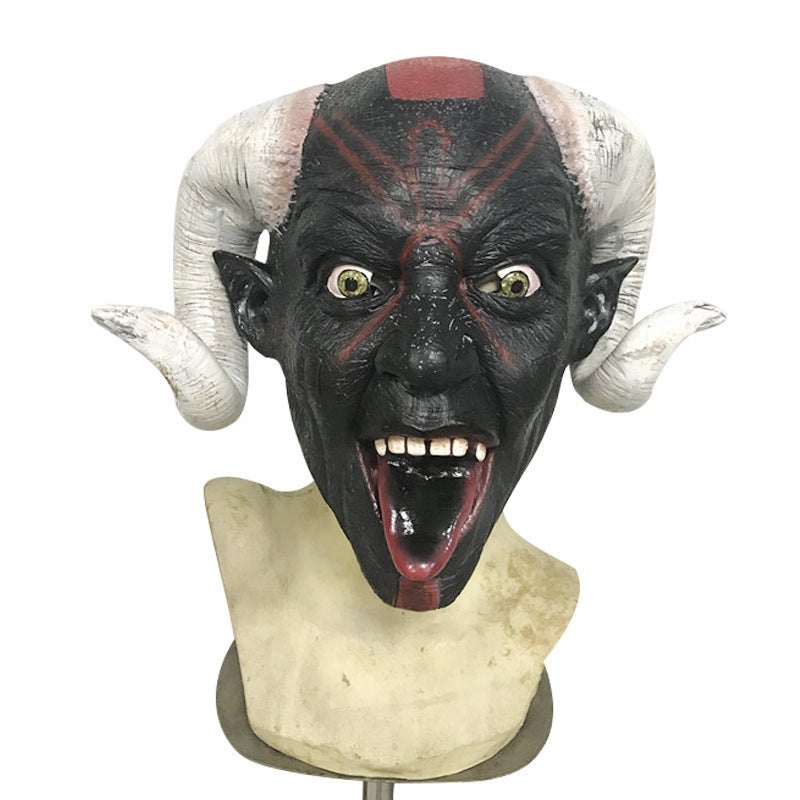 Halloween Horror Latex Mask – Scary Headgear for Cosplay and Haunted House Parties