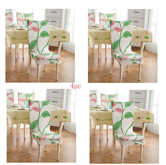 Elastic Siamese Solid Color Stretch Office and Hotel Chair Cover