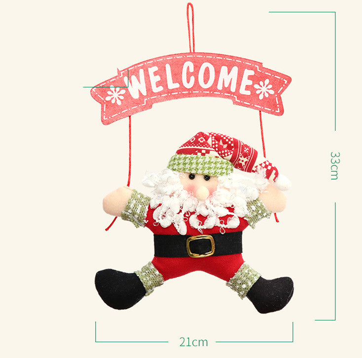 Christmas Cloth Garland Door Hanging Decoration