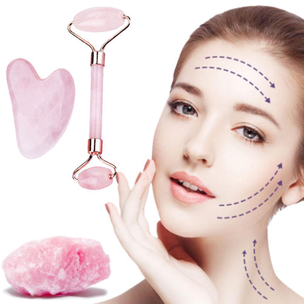 Resin Gua Sha Stone Face Massage Set for Wrinkle Lift