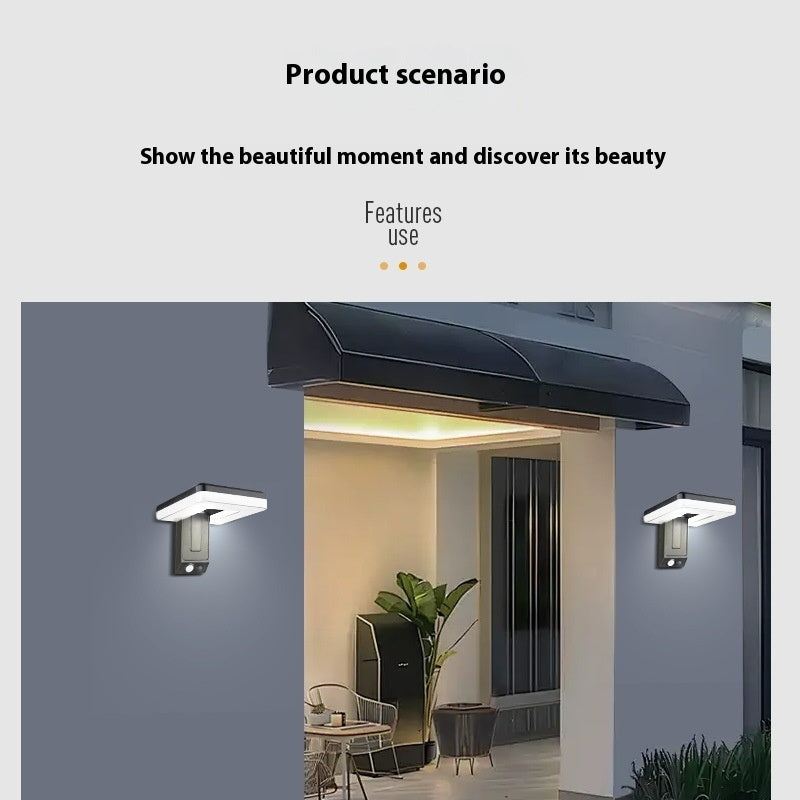 Intelligent Outdoor Foldable Solar Wall Lamp Lighting Induction Garden Lamp