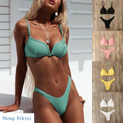 Women’s High-Waist Bikini Set – Beach Swimwear