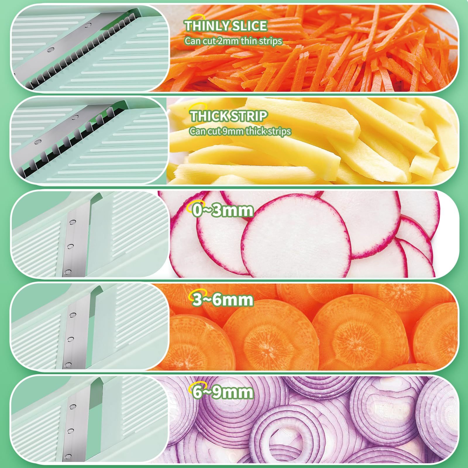 304 Stainless Steel Blade Vegetable Slicer And Grater