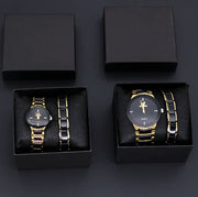 Quartz Couple Watch Steel Band Suit