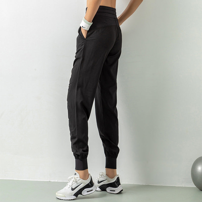 Solid Color Nylon Fashion Pants – Simple Style, Comfortable Everyday Wear