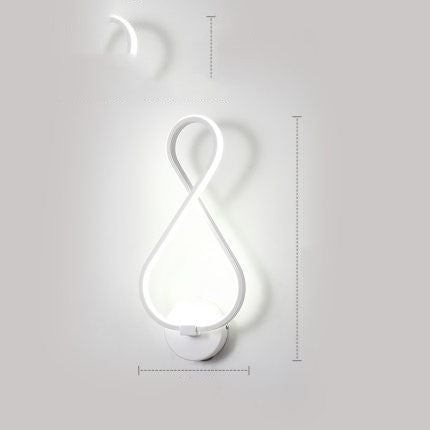 Silicone Shade LED Bedside Wall Lamp Button Switch