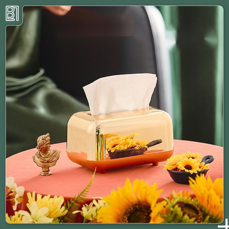 Home Desktop Creative Simple Storage Tissue Box European Retro Baby Wipes Pumping Box