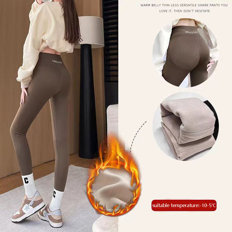Winter Warm Thickened Leggings – Women’s Thermal Yoga Pants with Butt Lift