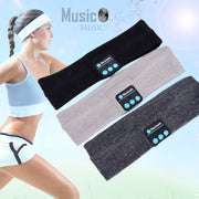 Bluetooth Headband Headphones – Sports Sweatband with Built-in Speakers & Mic