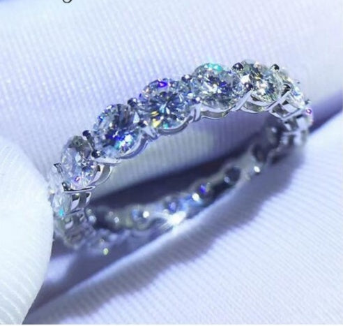 Elegant Alloy Engagement Ring for Women