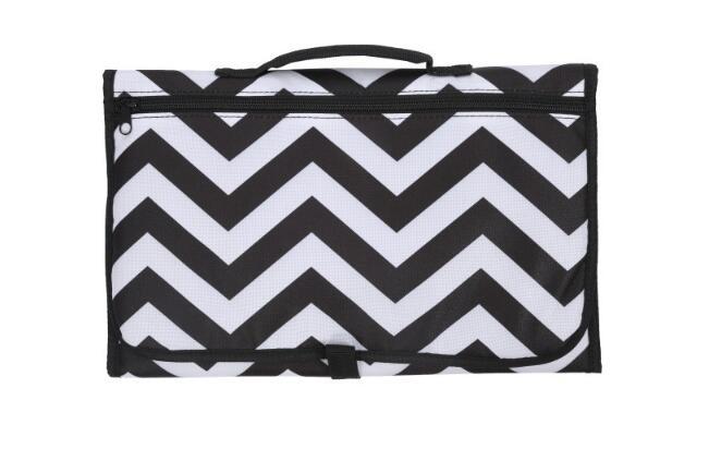 Baby Portable Foldable Waterproof Diaper Changing Mat – Travel Play Mat with Storage Bag