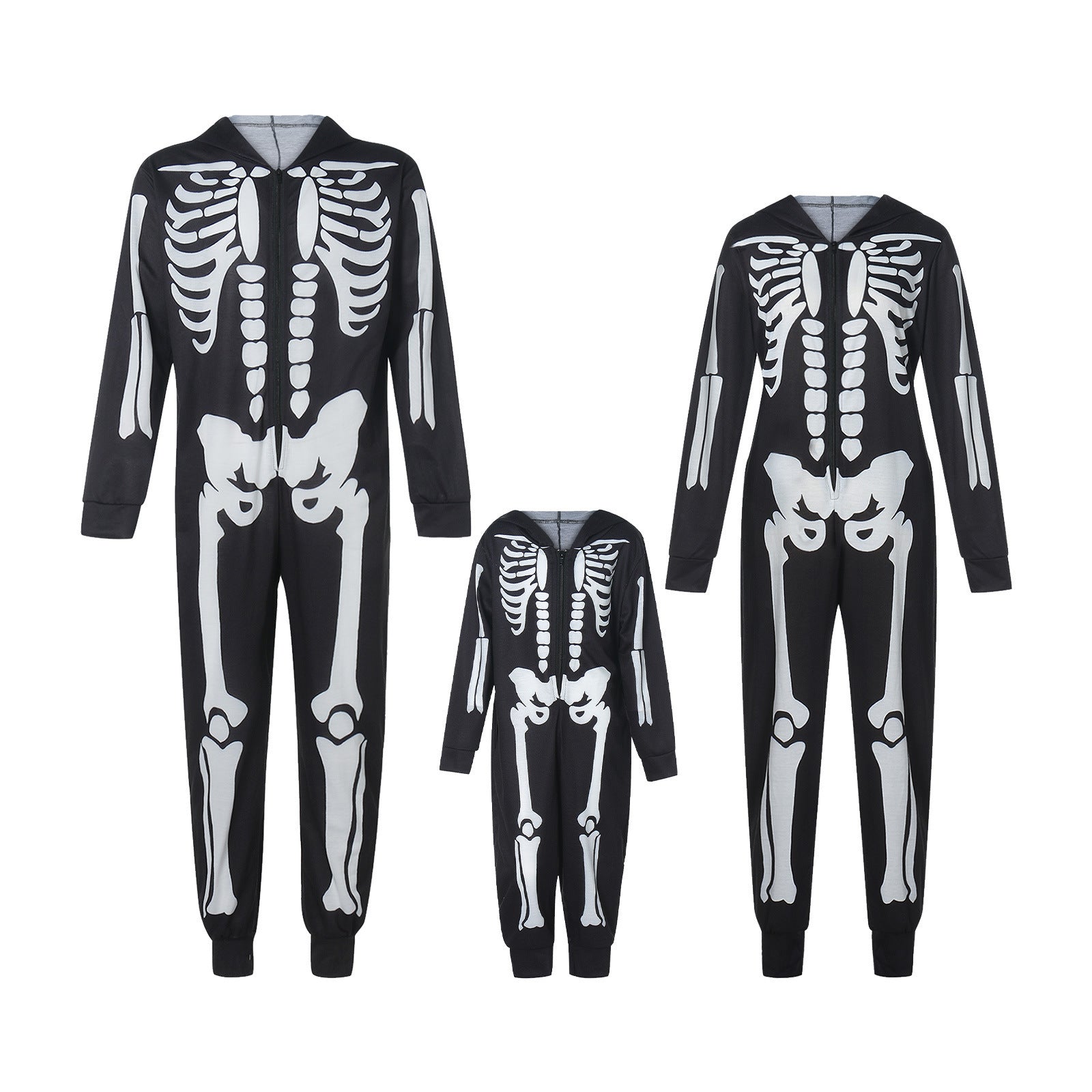 Halloween Parent Child Suit Printed Home Wear Pajamas One Piece Suit