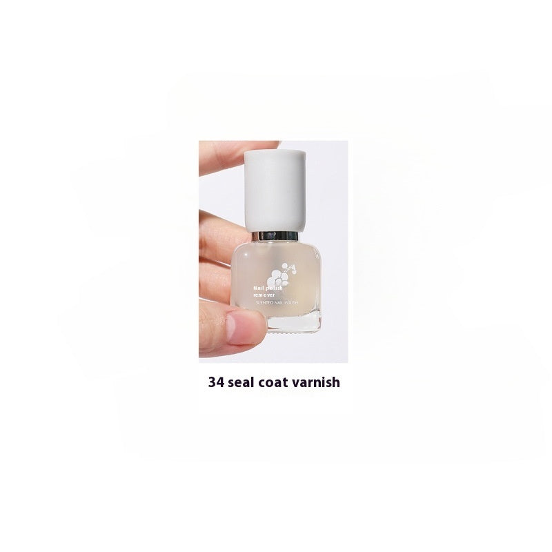 Water-based Quick-drying Baking-free Long-lasting Tearable Popular Color White Fragrance-retaining Nail Polish
