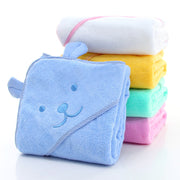 100 Percent Cotton Kids Bath Towel With Bear Embroidery