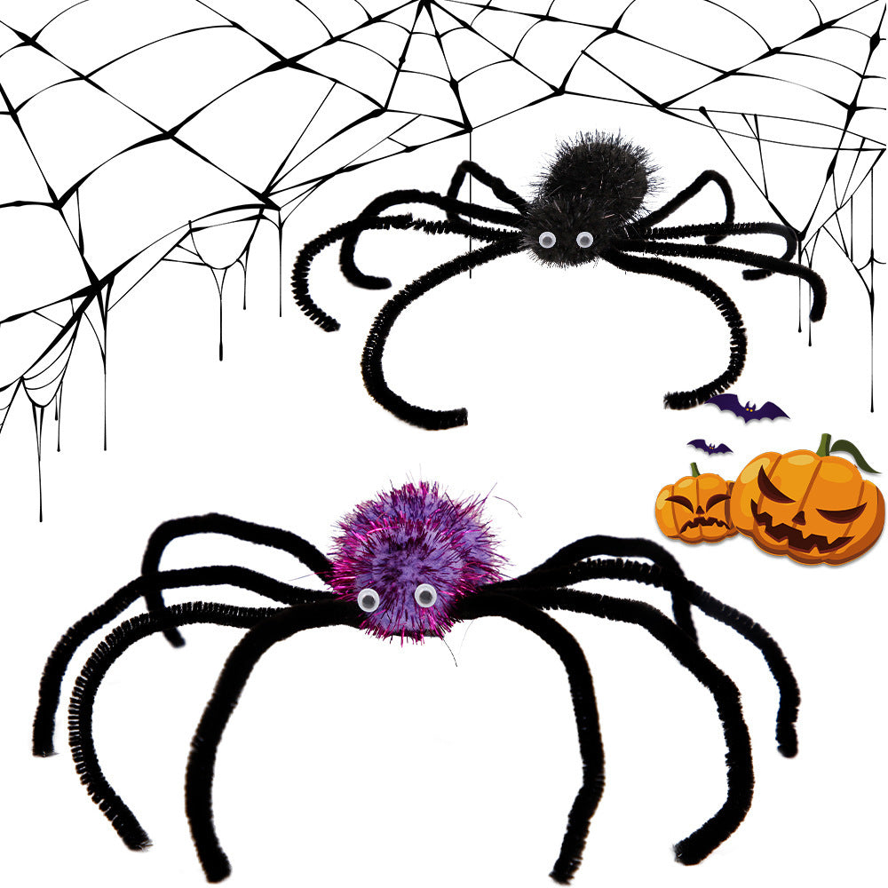 Children Adult Halloween Spider Barrettes Party Decoration Atmosphere Props
