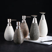 Ceramic Bathroom Bottles – Shower Gel & Lotion Dispensers