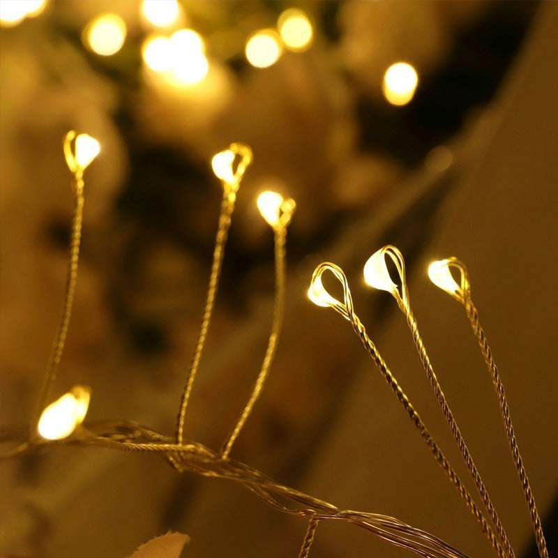 Led Lighting Chain Firecracker Christmas Tree Copper Wire Light