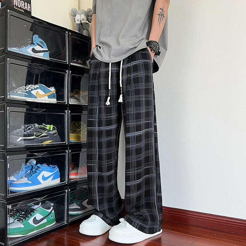 Fall Winter Men’s Straight Pants – Casual Warm Business Trousers